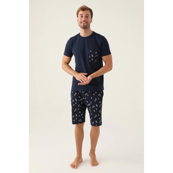 ARNETTA BABA OĞUL BERMUDA TAKIM - LACİVERT