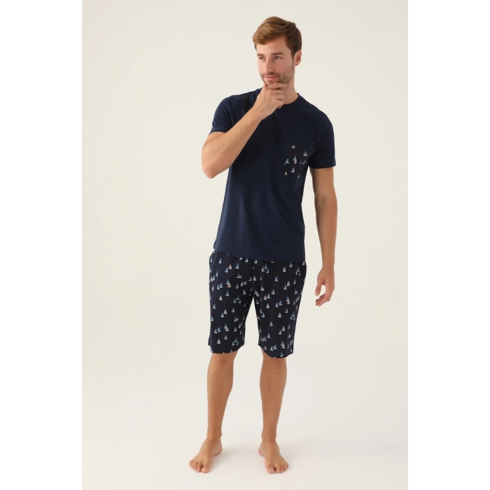 ARNETTA BABA OĞUL BERMUDA TAKIM - LACİVERT