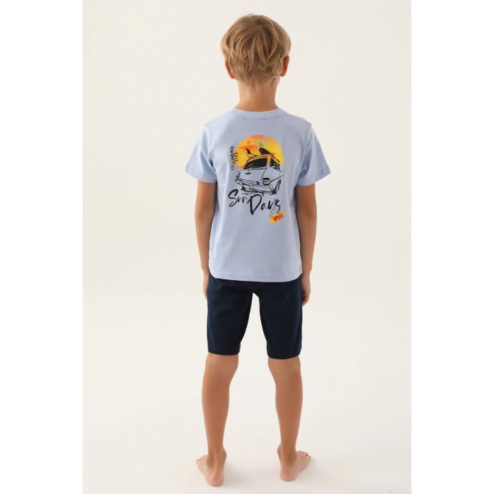 ARNETTA BABA OĞUL BERMUDA TAKIM - MAVİ