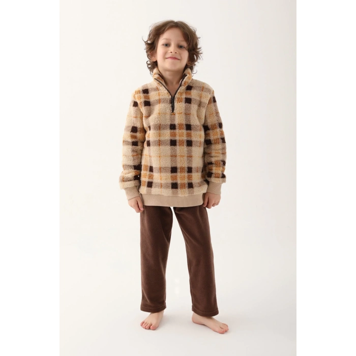 ARNETTA BABA OĞUL İKİLİ TAKIM - KOYU BEJ