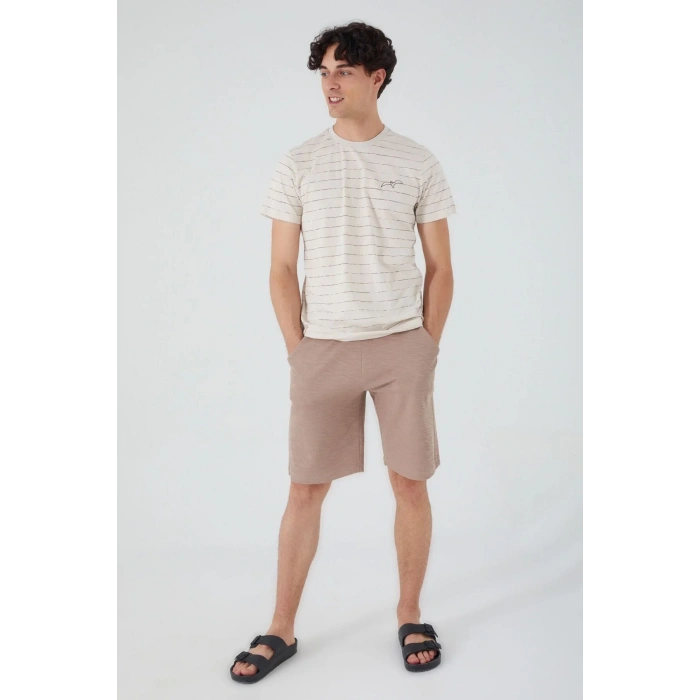 ARNETTA ERKEK BERMUDA TAKIM - BEJ