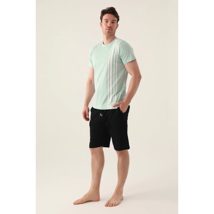 ARNETTA ERKEK BERMUDA TAKIM - SU YEŞİLİ