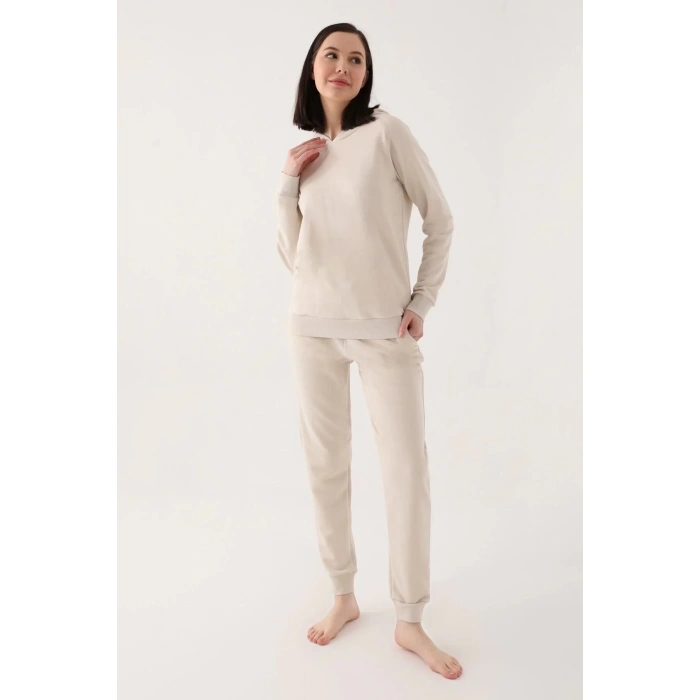 ARNETTA KADIN EŞOFMAN TAKIM - BEJ