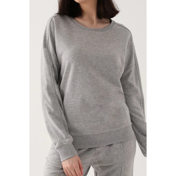 ARNETTA KADIN EŞOFMAN TAKIM - GRİ MELANJ