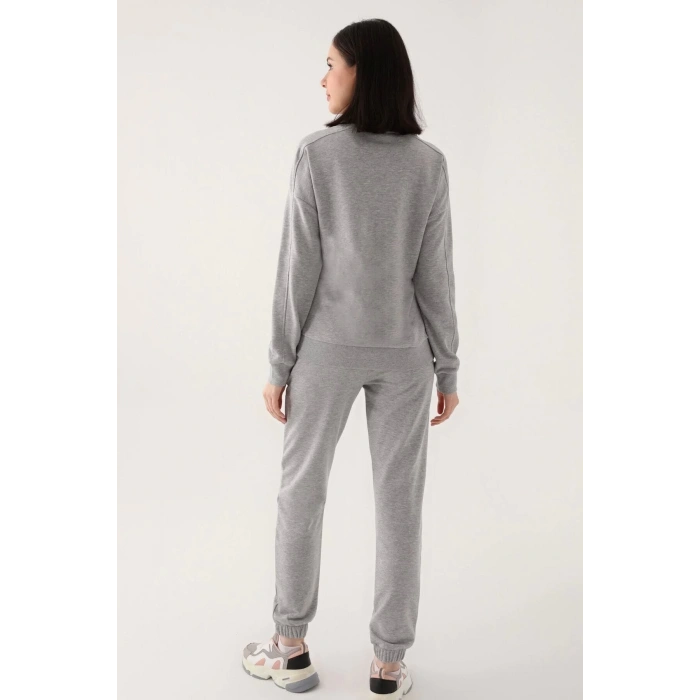 ARNETTA KADIN EŞOFMAN TAKIM - GRİ MELANJ