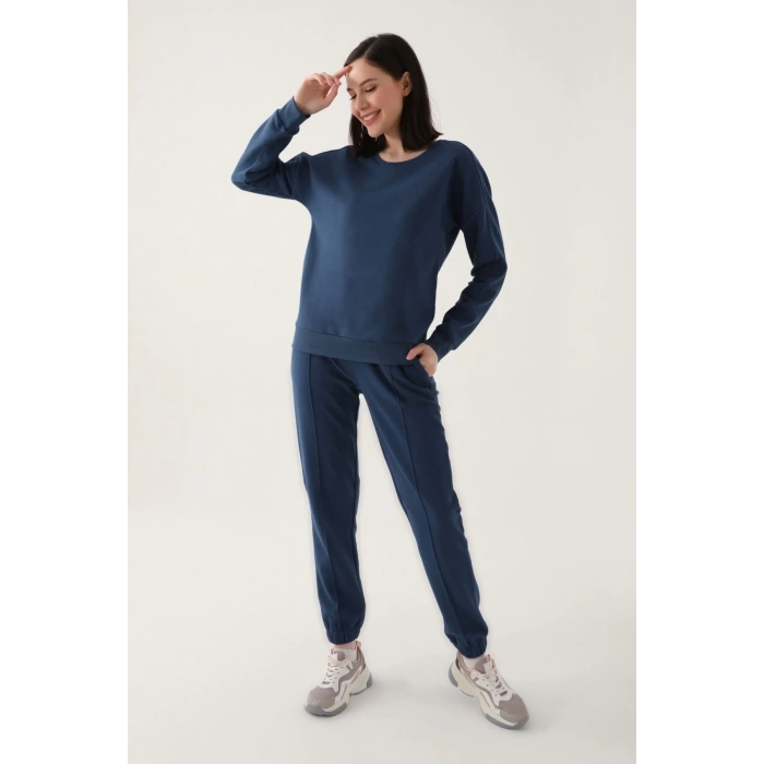 ARNETTA KADIN EŞOFMAN TAKIM - KOYU İNDİGO