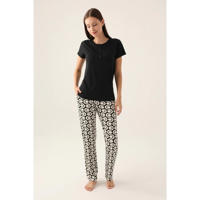 ARNETTA KADIN İKİLİ TAKIM - SİYAH