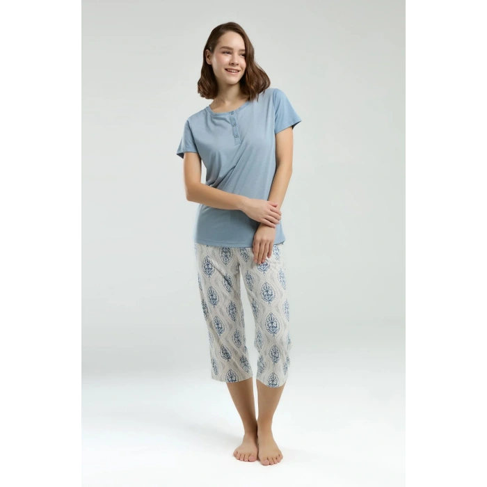 ARNETTA KADIN KAPRİ TAKIM - DUMAN