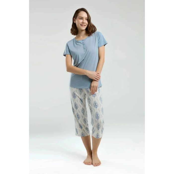 ARNETTA KADIN KAPRİ TAKIM - DUMAN