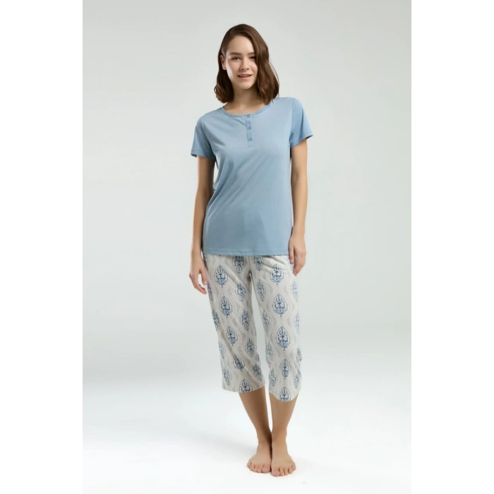 ARNETTA KADIN KAPRİ TAKIM - DUMAN