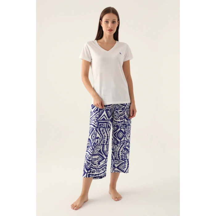 ARNETTA KADIN KAPRİ TAKIM - KREM