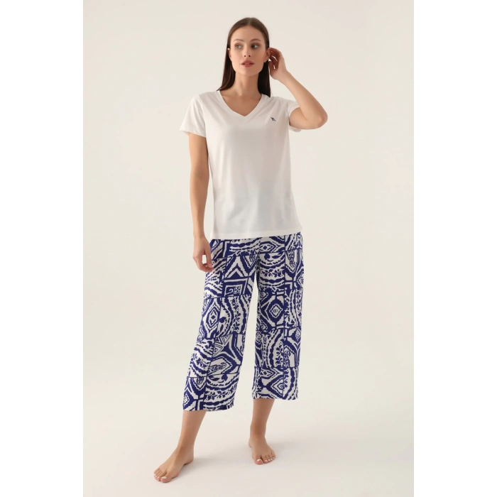 ARNETTA KADIN KAPRİ TAKIM - KREM