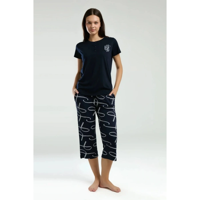 ARNETTA KADIN KAPRİ TAKIM - LACİVERT