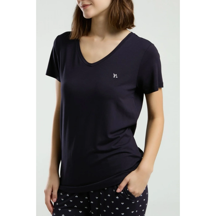 ARNETTA KADIN KAPRİ TAKIM - LACİVERT