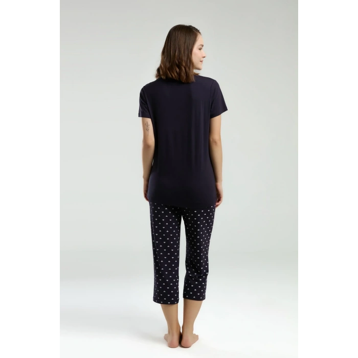 ARNETTA KADIN KAPRİ TAKIM - LACİVERT