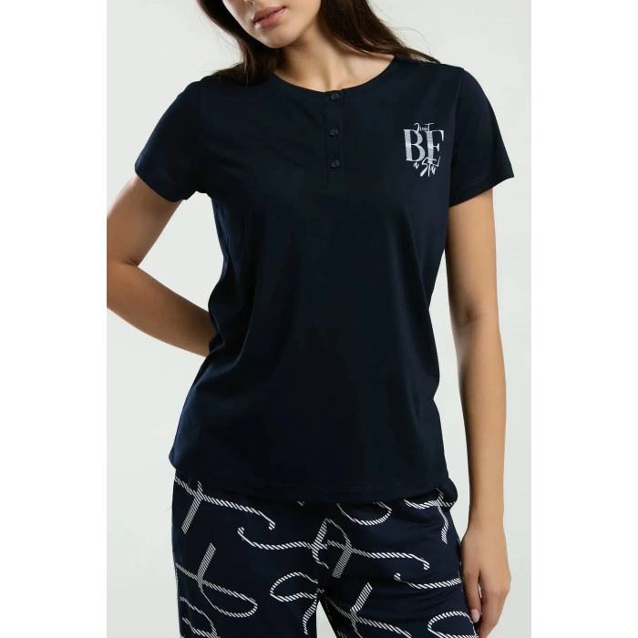 ARNETTA KADIN KAPRİ TAKIM - LACİVERT