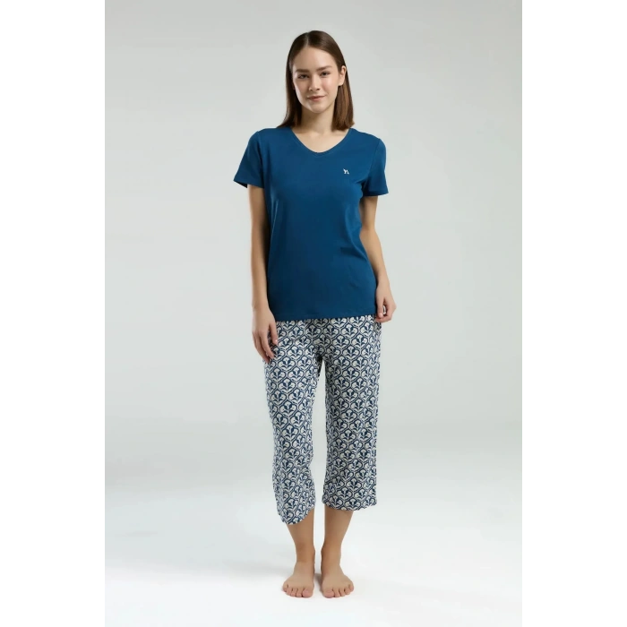 ARNETTA KADIN KAPRİ TAKIM - NAVY