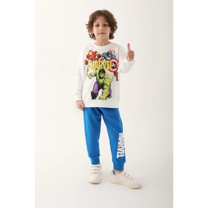 AVENGERS ERKEK ÇOCUK EŞOFMAN TAKIMI - EKRU