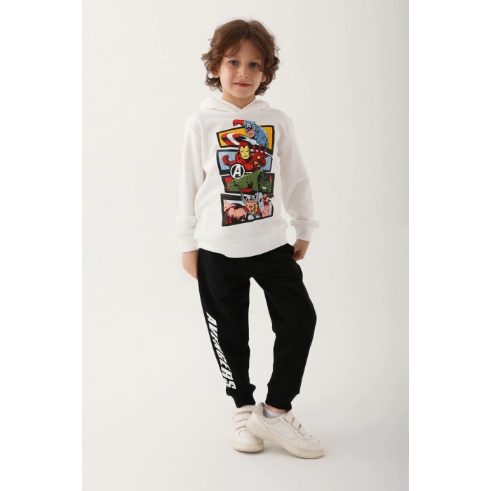 AVENGERS ERKEK ÇOCUK EŞOFMAN TAKIMI - KREM