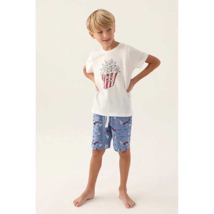 BABA OĞUL BERMUDA TAKIM - KREM