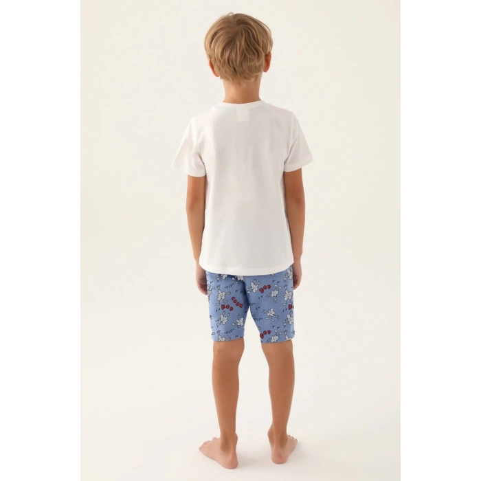 BABA OĞUL BERMUDA TAKIM - KREM