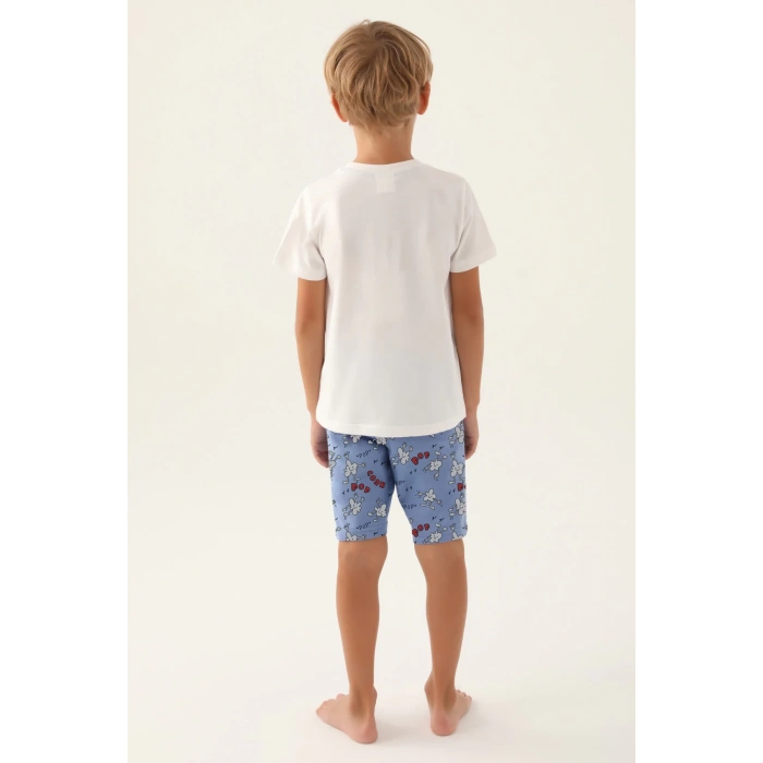 BABA OĞUL BERMUDA TAKIM - KREM