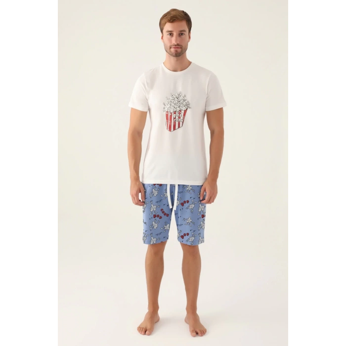 BABA OĞUL BERMUDA TAKIM - KREM