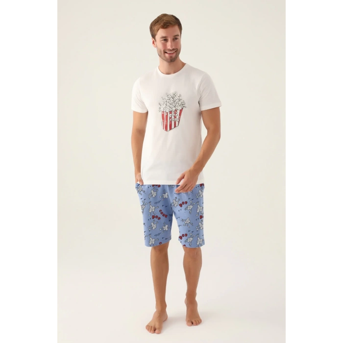 BABA OĞUL BERMUDA TAKIM - KREM