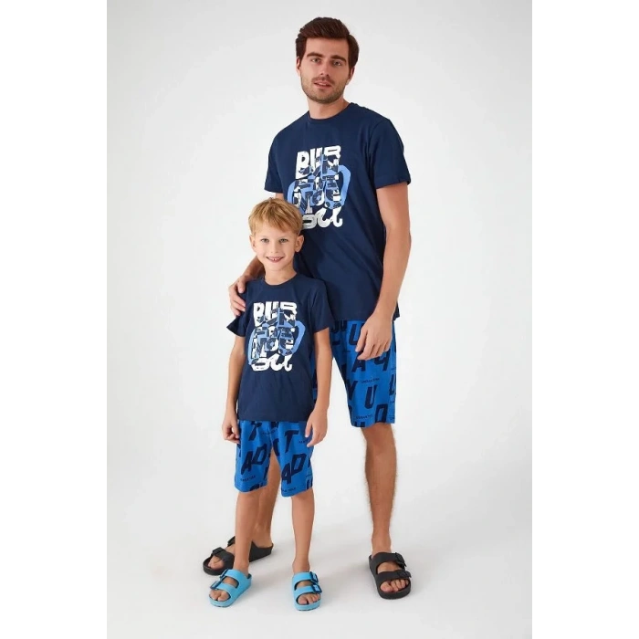 BABA OĞUL BERMUDA TAKIM - LACİVERT