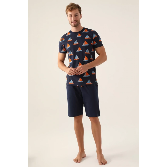 BABA OĞUL BERMUDA TAKIM - LACİVERT