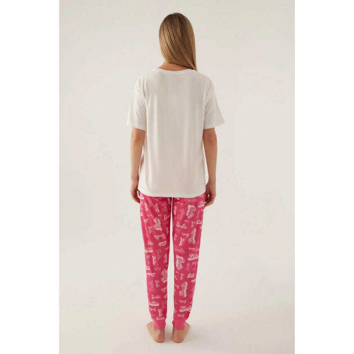 BARBIE KIZ ÇOCUK İKİLİ TAKIM - KREM