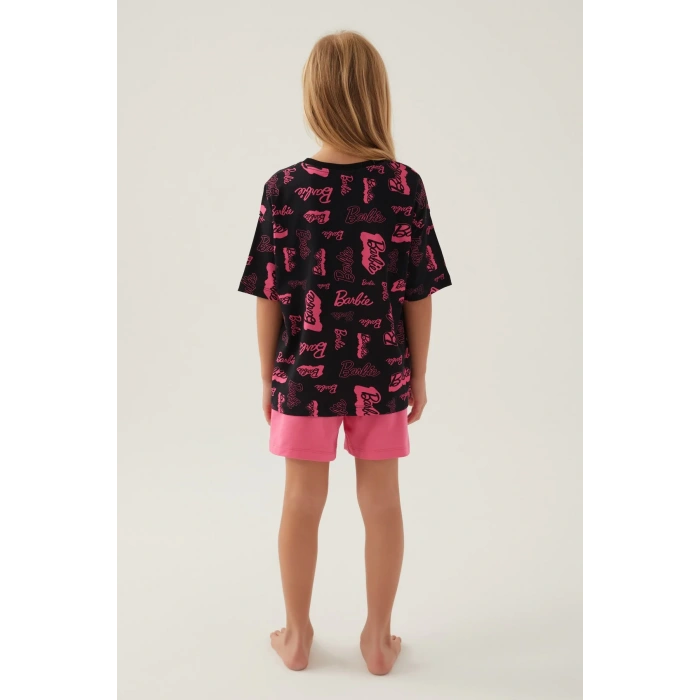 BARBIE KIZ GARSON ŞORT TAKIM - SİYAH