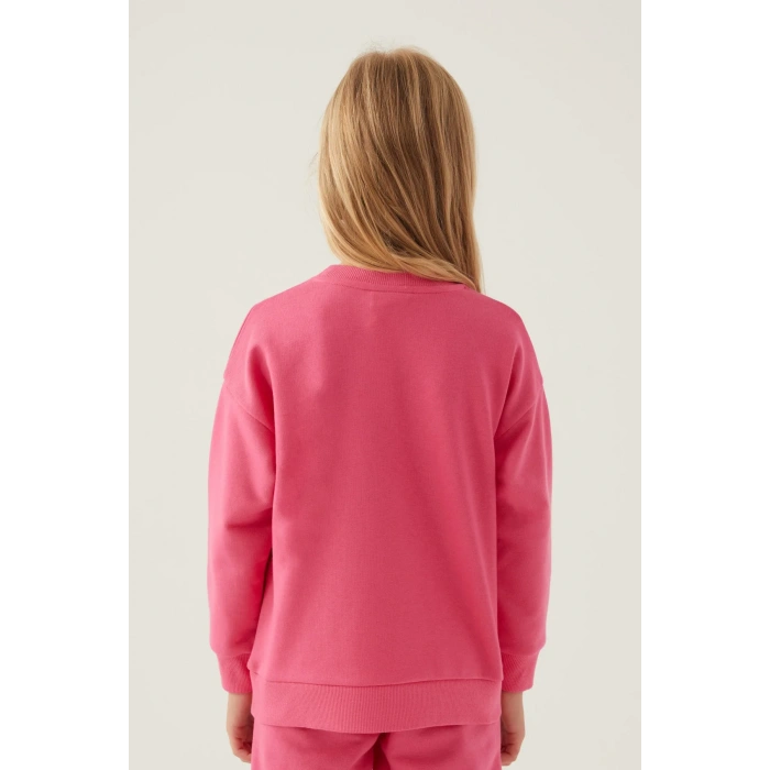BARBIE KIZ GARSON SWEAT - AÇIK FUŞYA
