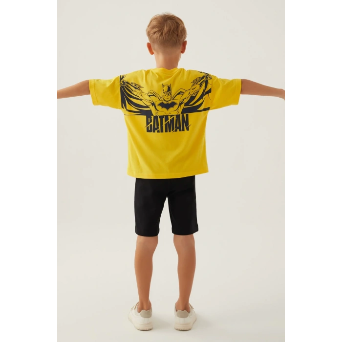 BATMAN ERKEK ÇOCUK BERMUDA TAKIM - Sarı