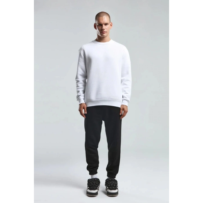 Benmanaj Erkek Beyaz Sweatshirt - Beyaz