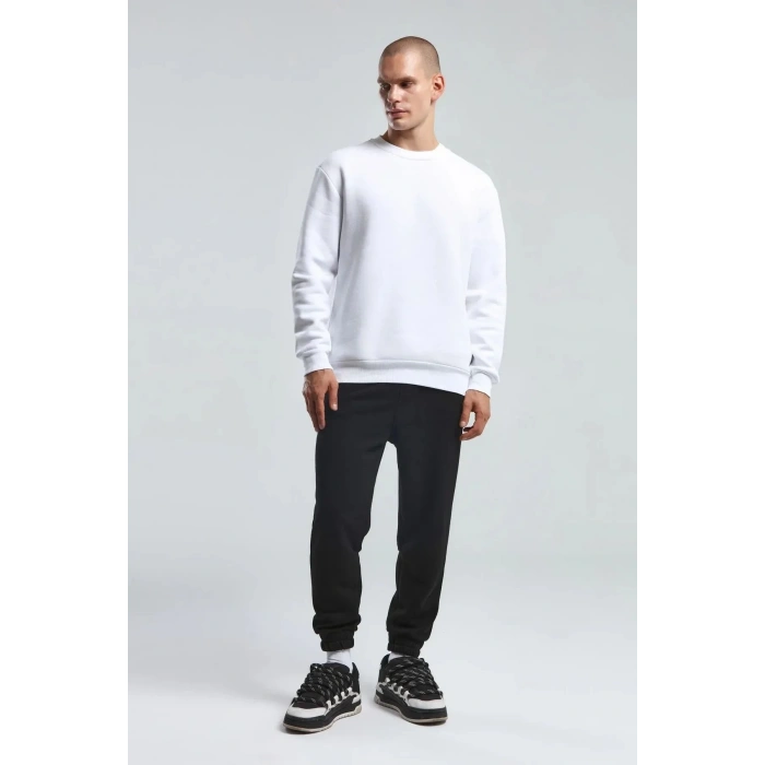 Benmanaj Erkek Beyaz Sweatshirt - Beyaz