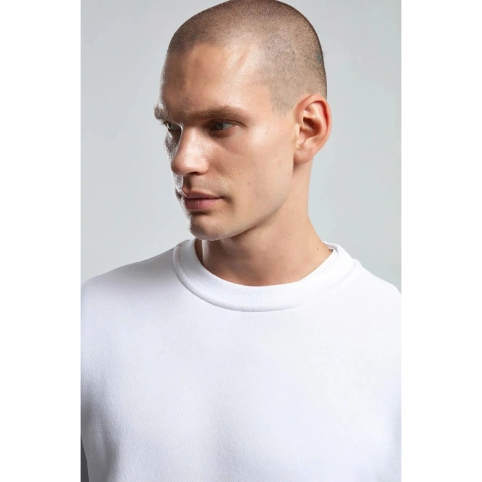 Benmanaj Erkek Beyaz Sweatshirt - Beyaz