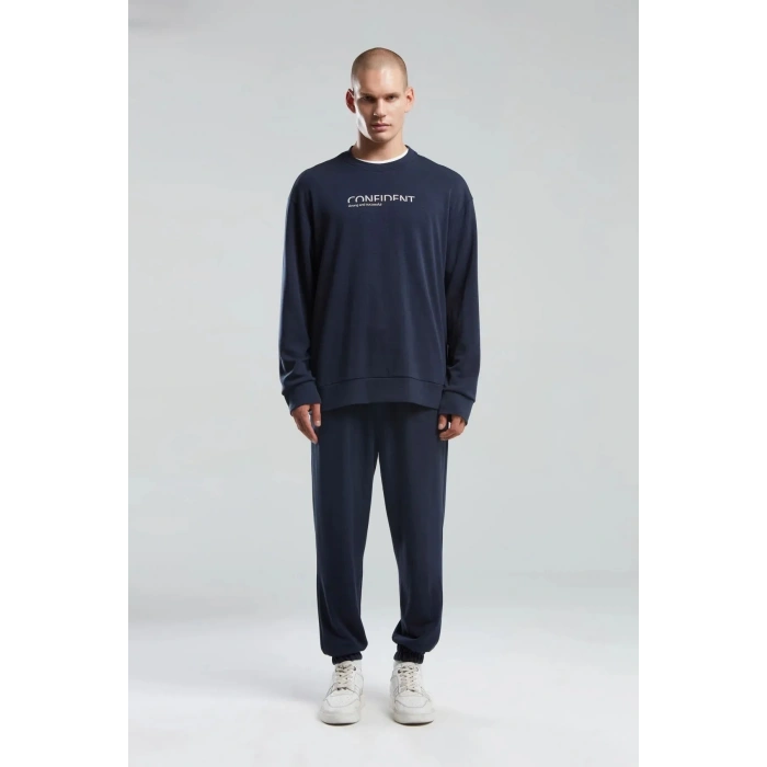 Benmanaj Erkek Haki Sweatshirt - LACİVERT