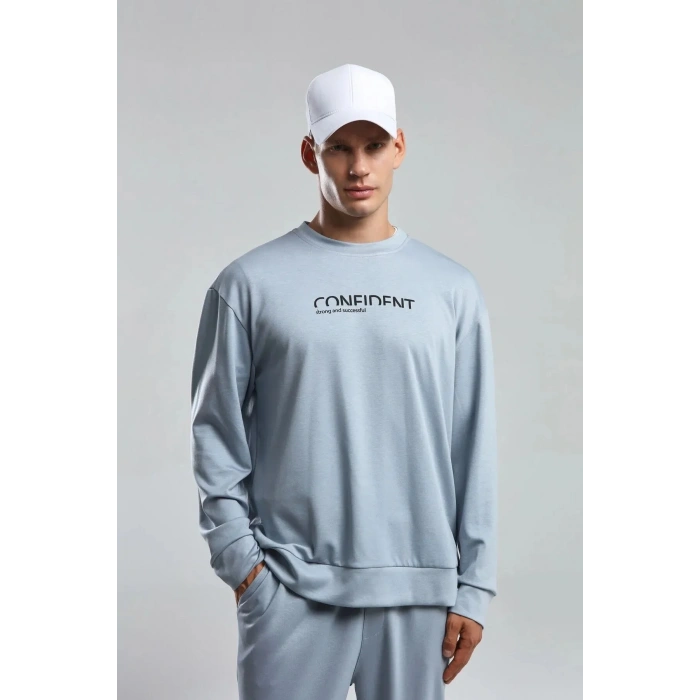 Benmanaj Erkek Haki Sweatshirt - MAVİ