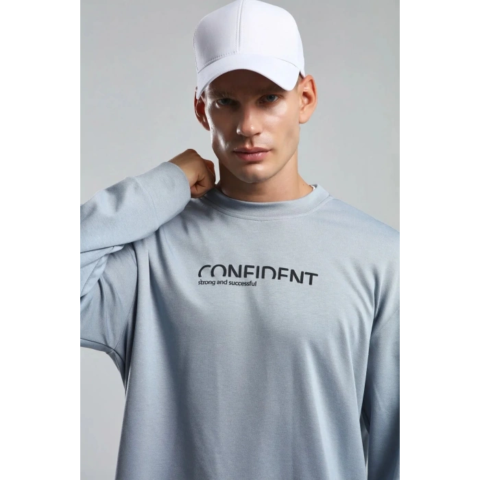 Benmanaj Erkek Haki Sweatshirt - MAVİ