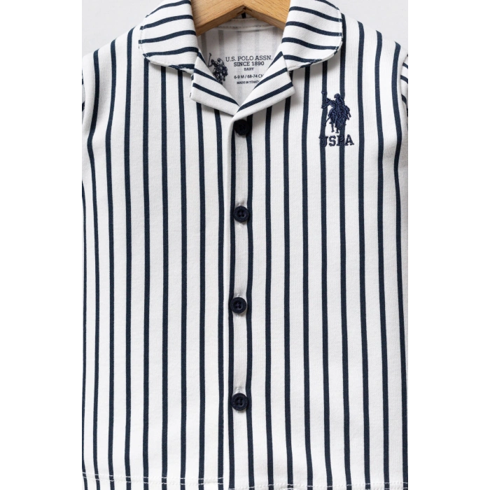 ERKEK BEBEK GÖMLEK PİJAMA - Beyaz