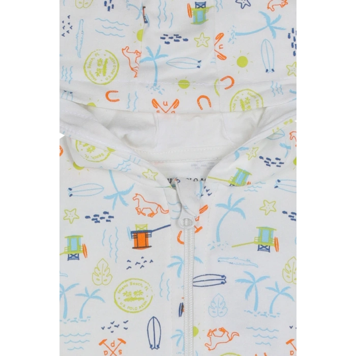 ERKEK BEBEK KAPŞONLU HIRKA - KREM