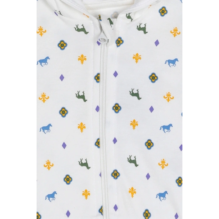 ERKEK BEBEK KAPŞONLU HIRKA - KREM