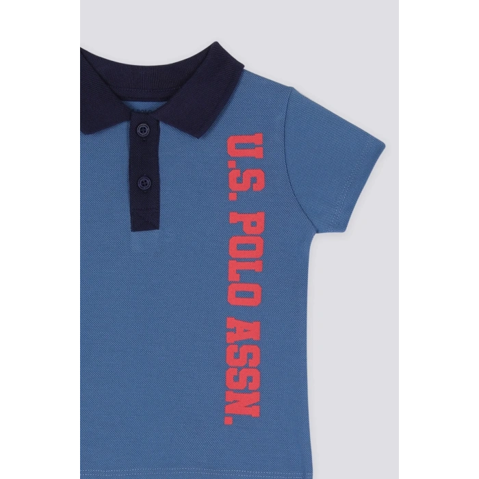 ERKEK BEBEK KISA KOL TSHIRT 2 Lİ TAKIM - COBALT