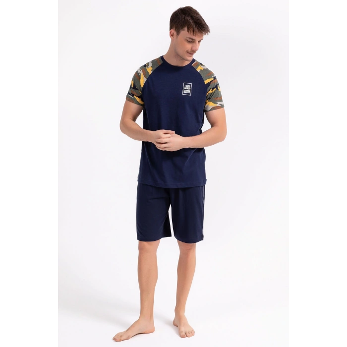 ERKEK BERMUDA TAKIM - LACİVERT