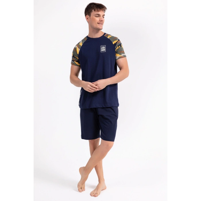 ERKEK BERMUDA TAKIM - LACİVERT