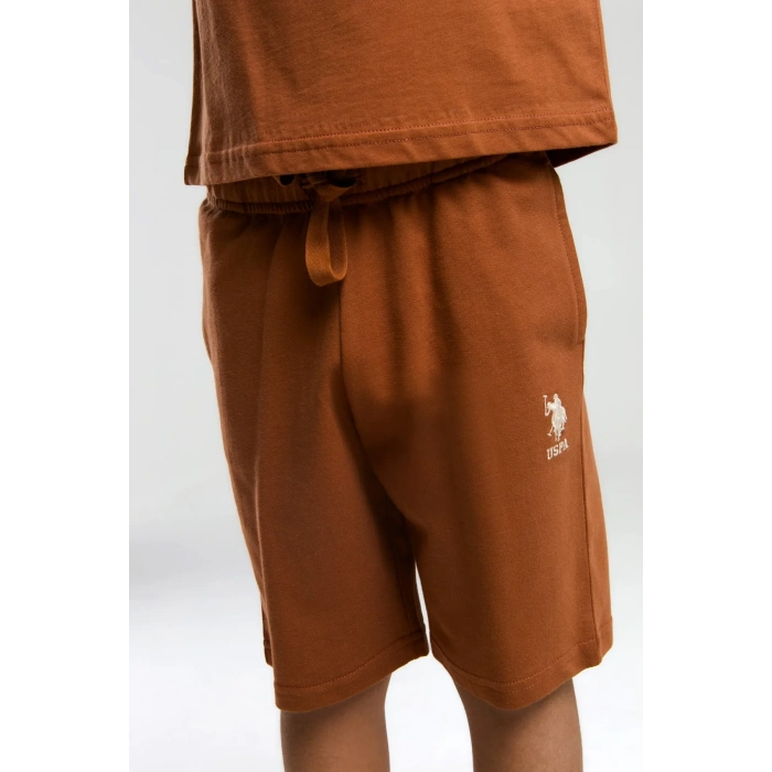 ERKEK ÇOCUK BERMUDA TAKIM - AÇIK KAHVE