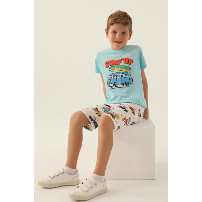 ERKEK ÇOCUK BERMUDA TAKIM - AÇIK MAVİ