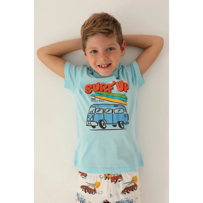 ERKEK ÇOCUK BERMUDA TAKIM - AÇIK MAVİ