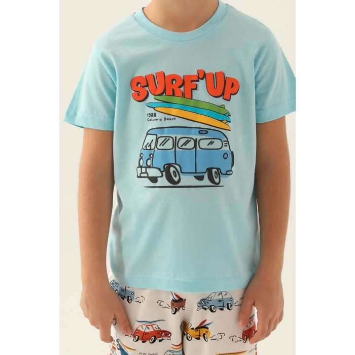 ERKEK ÇOCUK BERMUDA TAKIM - AÇIK MAVİ